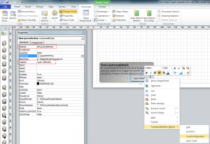 Visio CommandButton properties