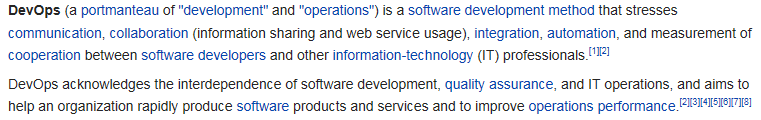 Wikipedia DevOps